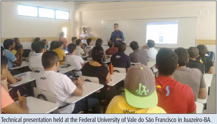 Technical presentation held at the Federal University of Vale do São Francisco in Juazeiro-BA.