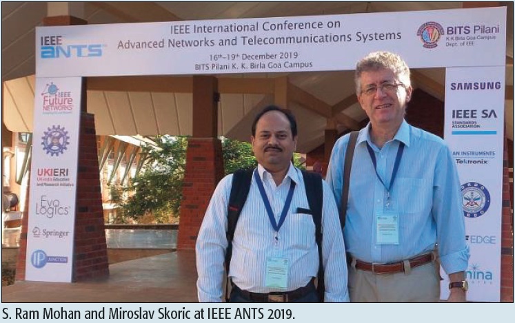 S. Ram Mohan and Miroslav Skoric at IEEE ANTS 2019.