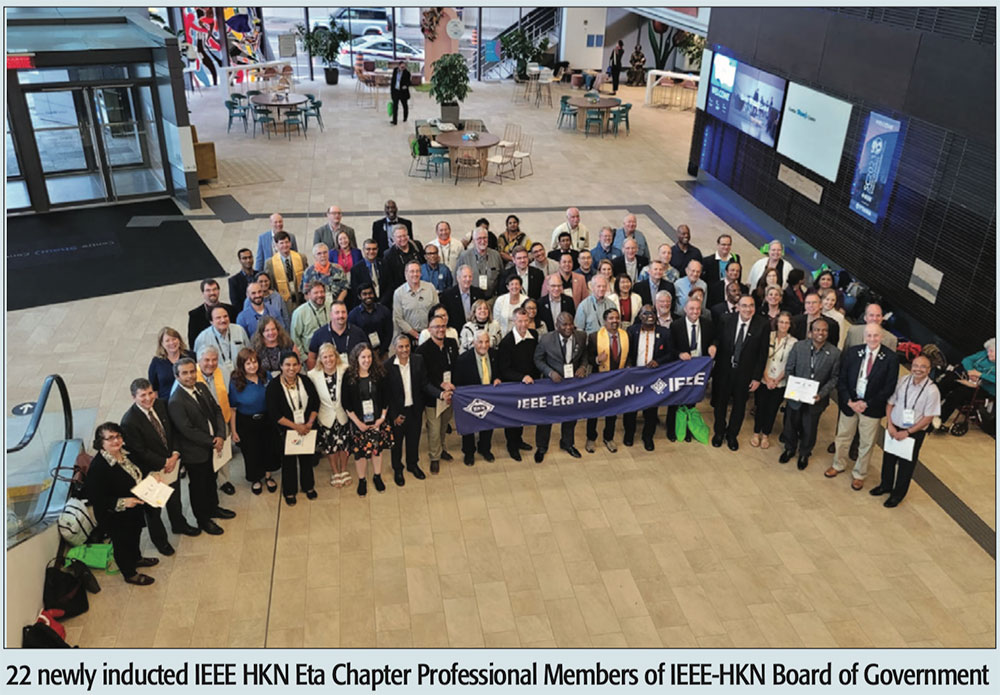 22 newly inducted IEEE HKN Eta Chapter Professional Members of IEEE-HKN Board of Government