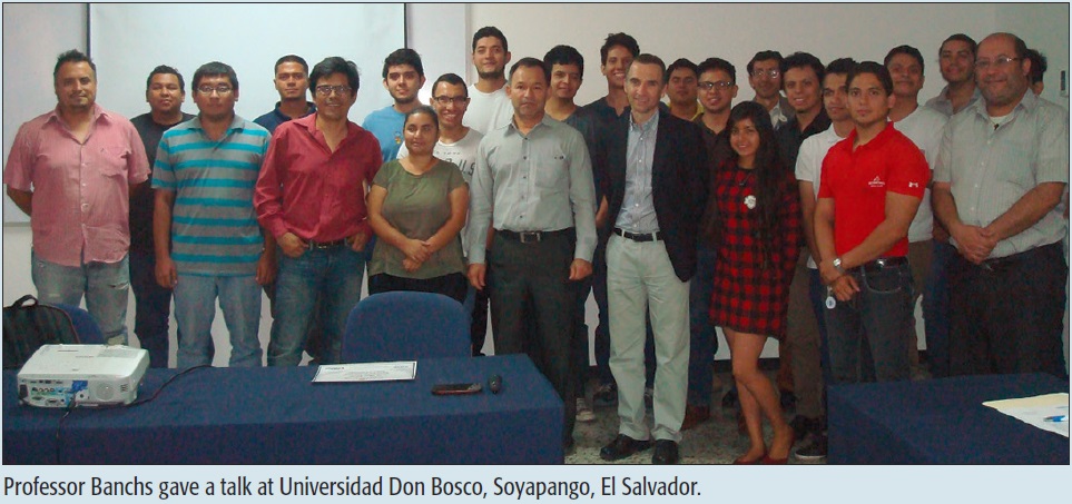 Professor Banchs gave a talk at Universidad Don Bosco, Soyapango, El Salvador.