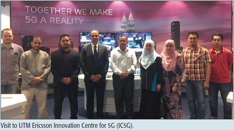 Visit to UTM Ericsson Innovation Centre for 5G (IC5G).