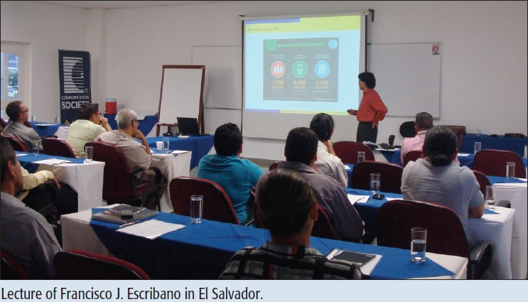 Lecture of Francisco J. Escribano in El Salvador.