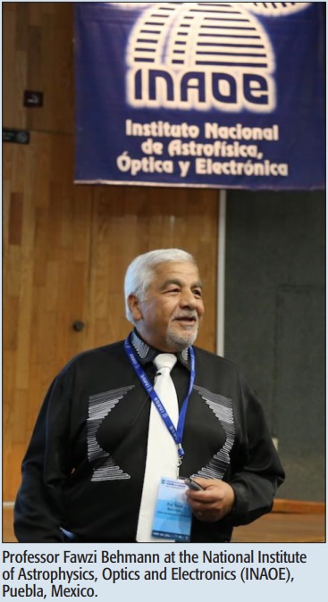 Professor Fawzi Behmann at the National Institute of Astrophysics, Optics and Electronics (INAOE), Puebla, Mexico.
