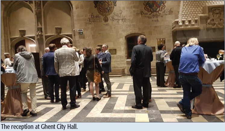 The reception at Ghent City Hall.