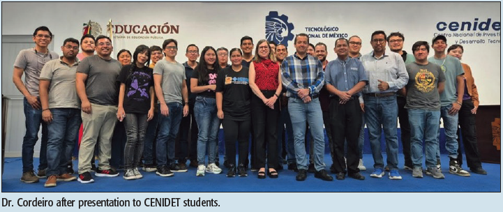 Dr. Cordeiro after presentation to CENIDET students.