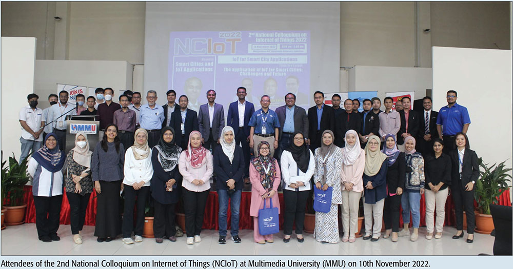Attendees of the 2nd National Colloquium on Internet of Things (NCIoT) at Multimedia University (MMU) on 10th November 2022.