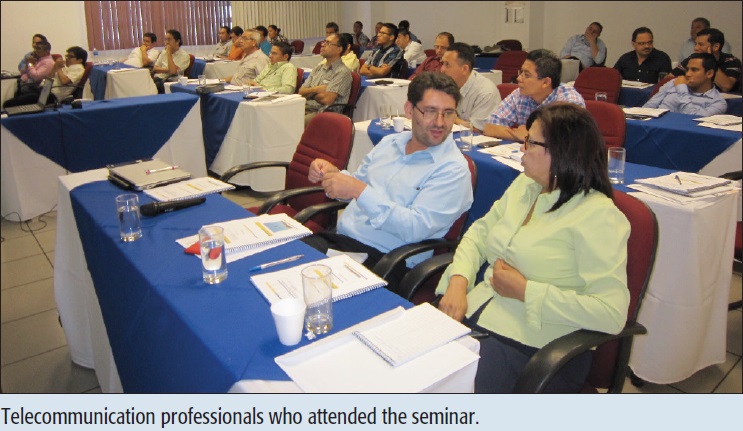 Telecommunication professionals who attended the seminar.