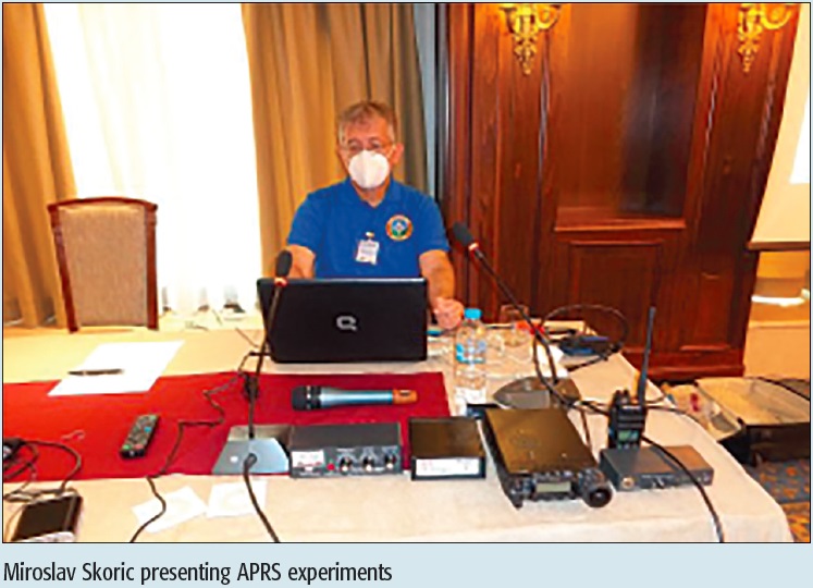 Miroslav Skoric presenting APRS experiments