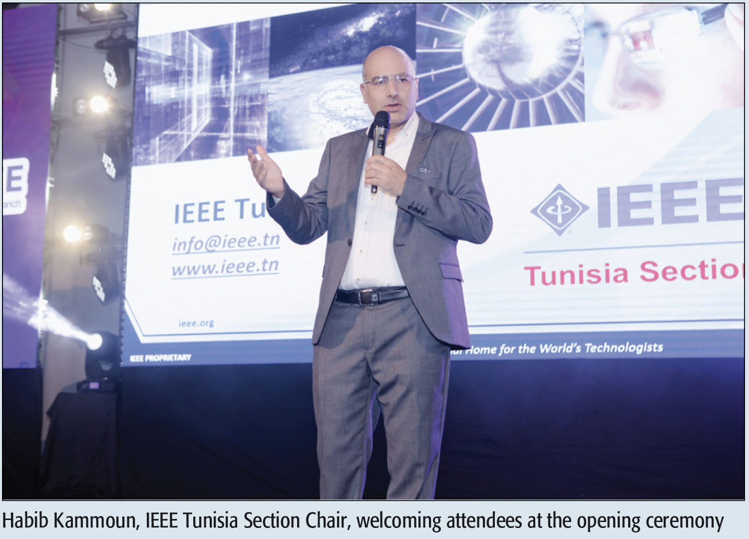 Habib Kammoun, IEEE Tunisia Section Chair, welcoming attendees at the opening ceremony The biennial 2022–2023 was a very fruitful period for the ComSoc Distinguished Lecturer Program in Latin America. The main goal of the Distinguished Lecturer Program is to provide world-level lectures to IEEE members around the world. In Latin America, it is also an important vector to attract new student and professional members to ComSoc highlighting the technical and professional values of being an IEEE ComSoc member. The organization of a DL lecture (different lectures in an in-person tour or a virtual session) starts based on the interest from local chapters in one or more topics presented by Overview of the IEEE ComSoc Distinguished Lecturer Program in Latin America (2022–2023) by Fabrício Braga Soares de Carvalho, ComSoc LA Region DLT/ DSP Coordinator, Brazil DISTINGUISHED LECTURER Distinguished Lecturer