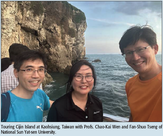 Touring Cijin Island at Kaohsiung, Taiwan with Profs. Chao-Kai Wen and Fan-Shuo Tseng of National Sun Yat-sen University.