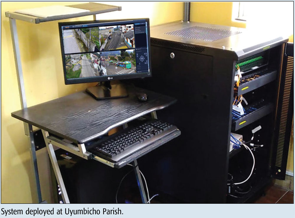 System deployed at Uyumbicho Parish.