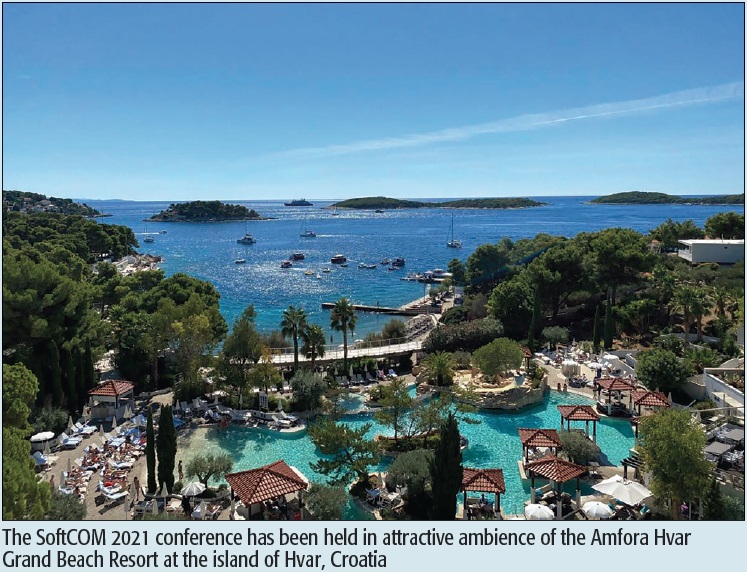 The SoftCOM 2021 conference has been held in attractive ambience of the Amfora Hvar Grand Beach Resort at the island of Hvar, Croatia