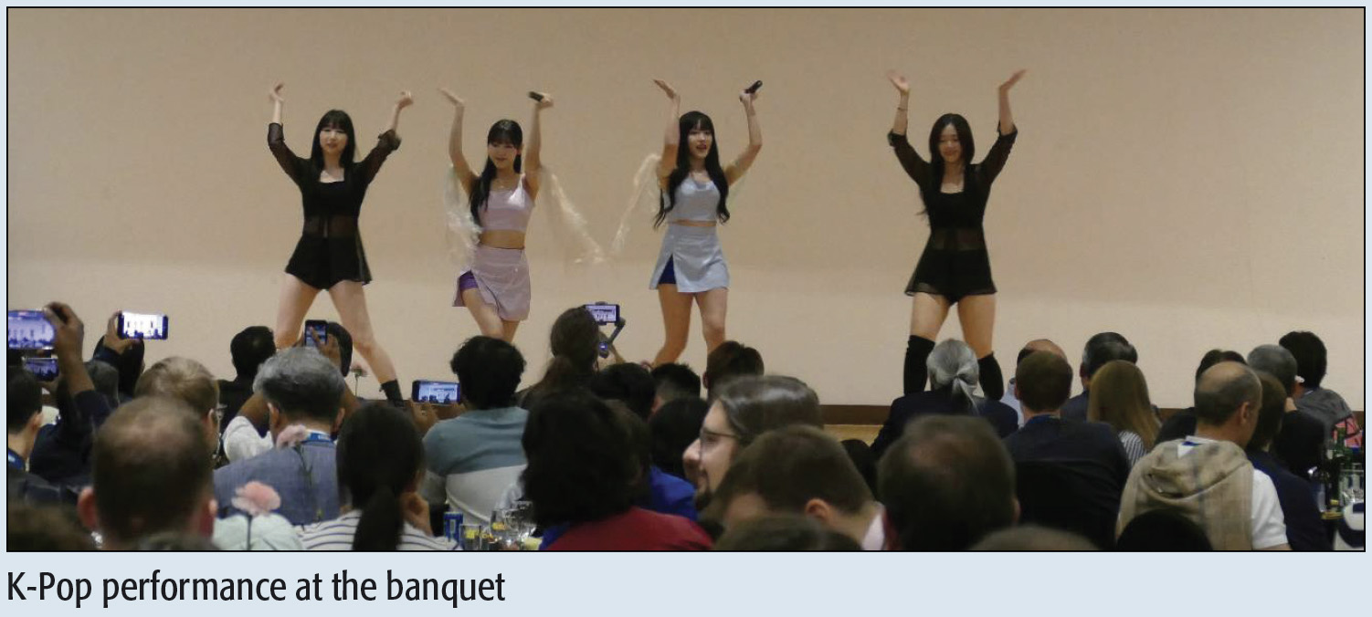 K-Pop performance at the banquet