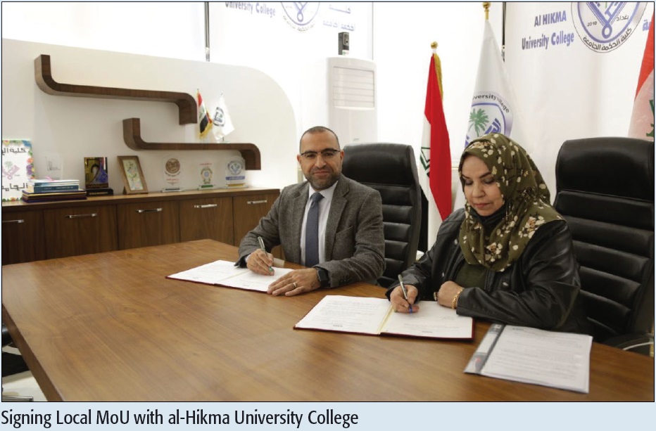Signing Local MoU with al-Hikma University College