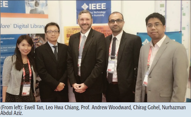 (From left): Ewell Tan, Leo Hwa Chiang, Prof. Andrew Woodward, Chirag Gohel, Nurhazman Abdul Aziz.