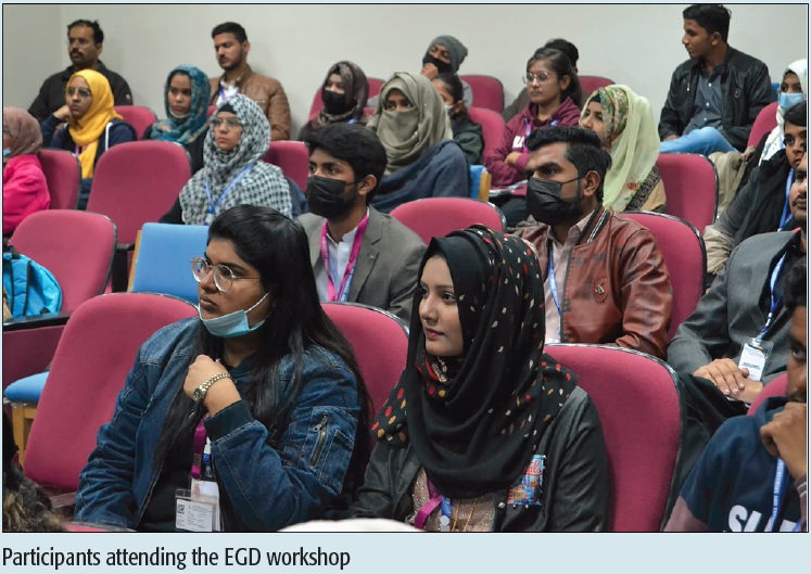 Participants attending the EGD workshop