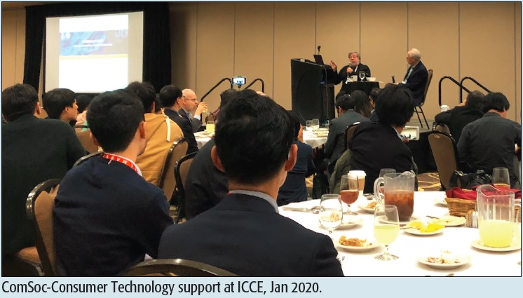 ComSoc-Consumer Technology support at ICCE, Jan 2020.