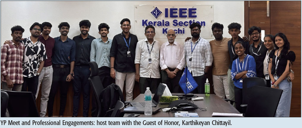 YP Meet and Professional Engagements: host team with the Guest of Honor, Karthikeyan Chittayil.