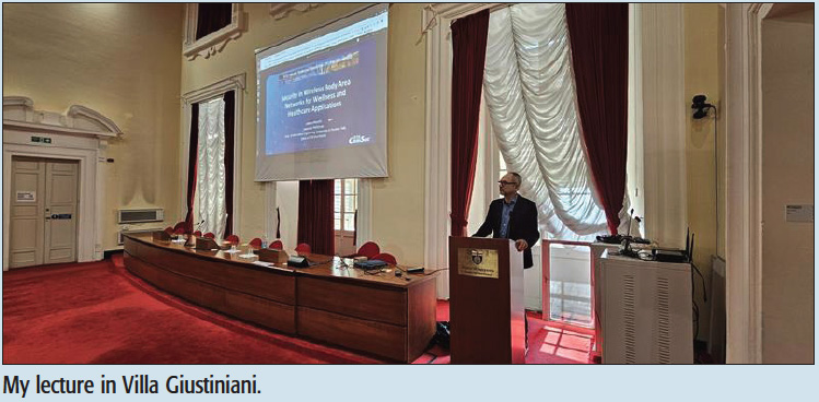 My lecture in Villa Giustiniani.