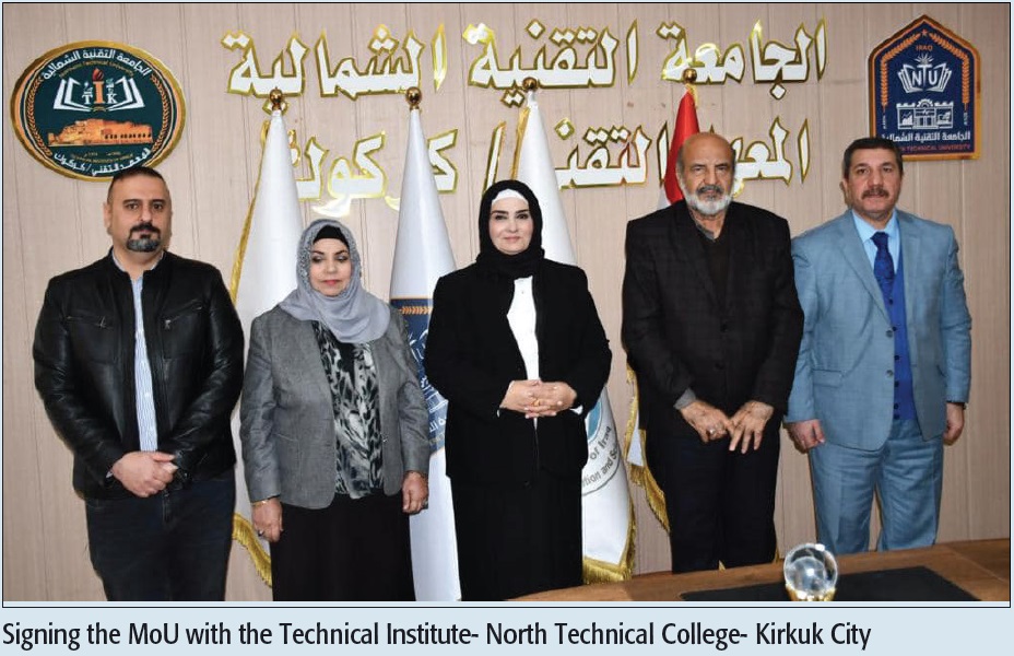 Signing the MoU with the Technical Institute- North Technical College- Kirkuk City