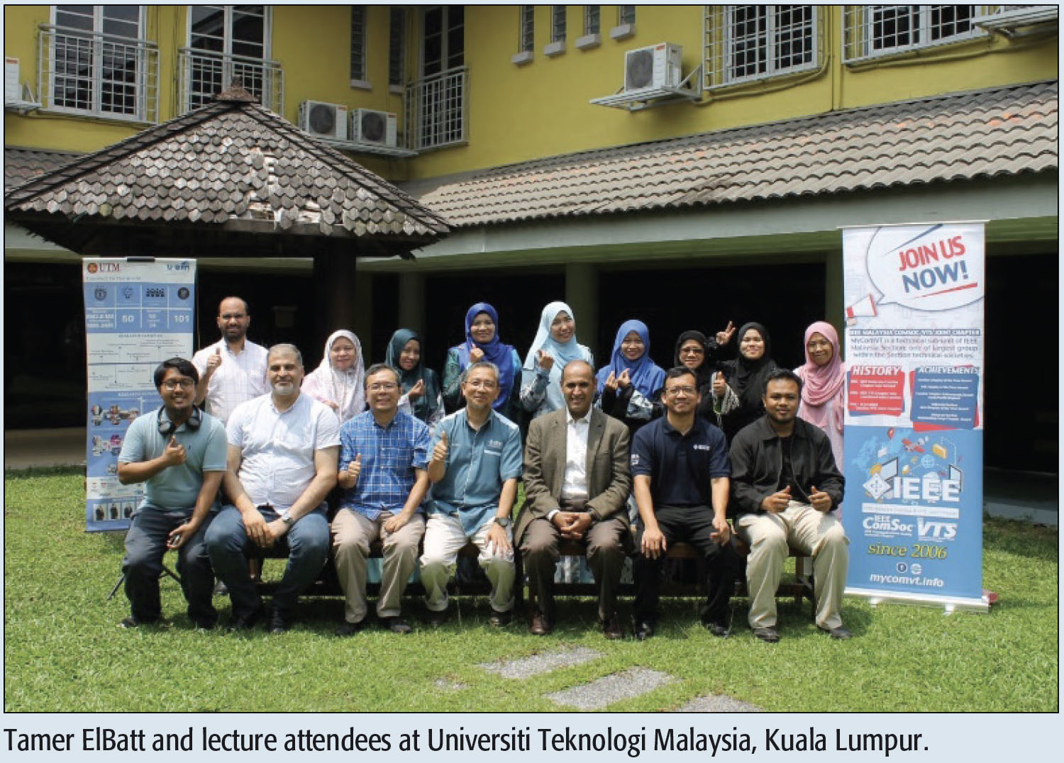 Tamer ElBatt and lecture attendees at Universiti Teknologi Malaysia, Kuala Lumpur.