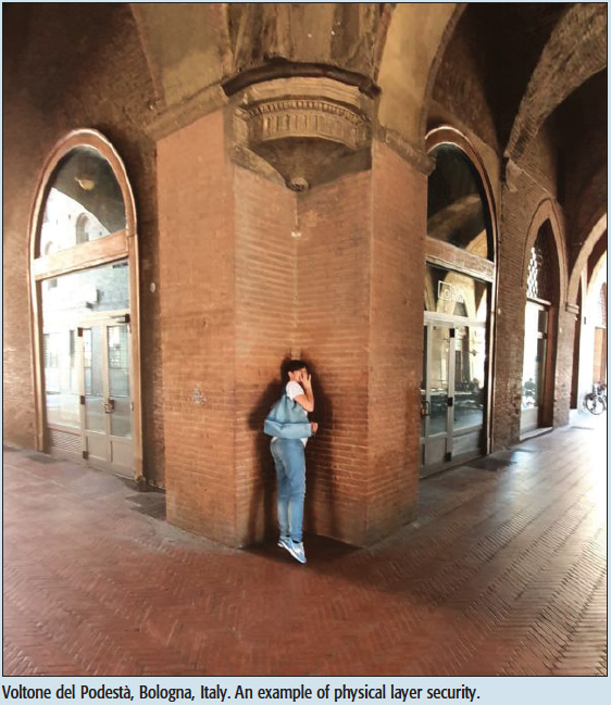 Voltone del Podestà, Bologna, Italy. An example of physical layer security.