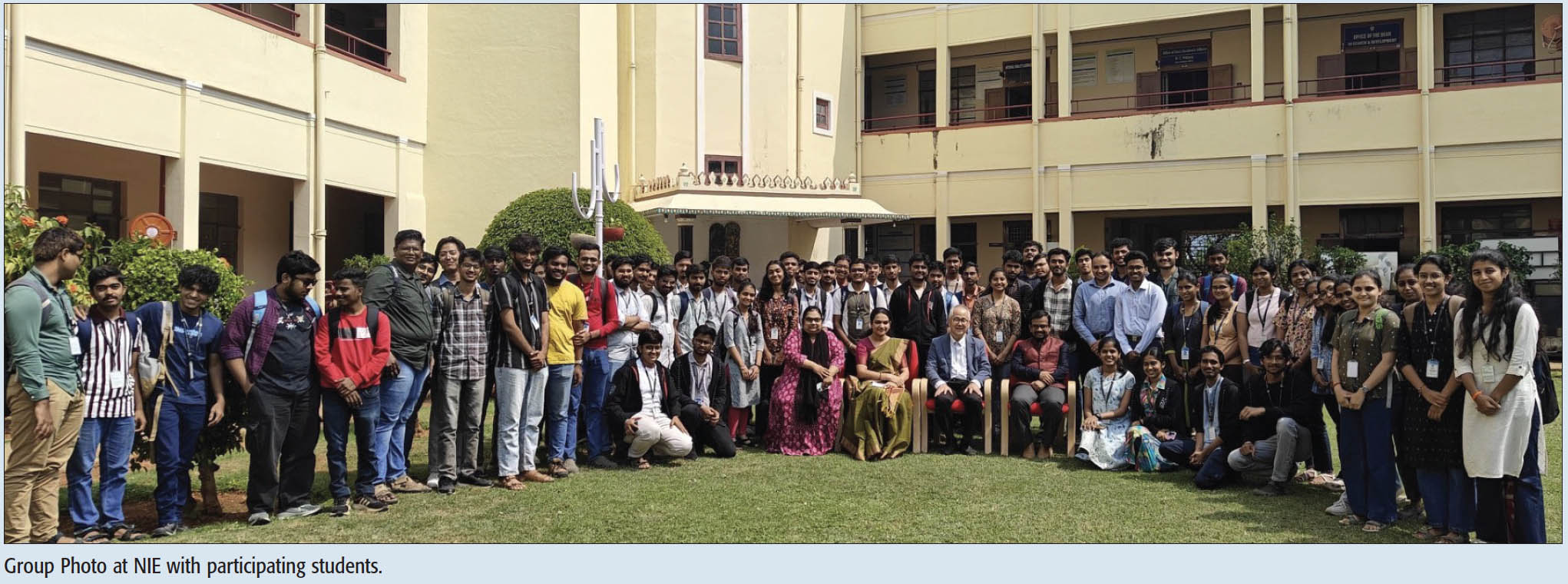 Group Photo at NIE with participating students.