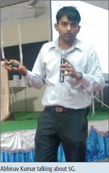 Abhinav Kumar talking about 5G.