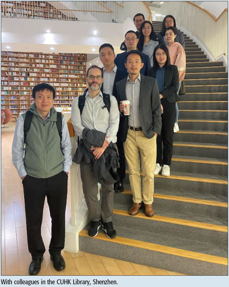 With colleagues in the CUHK Library, Shenzhen.