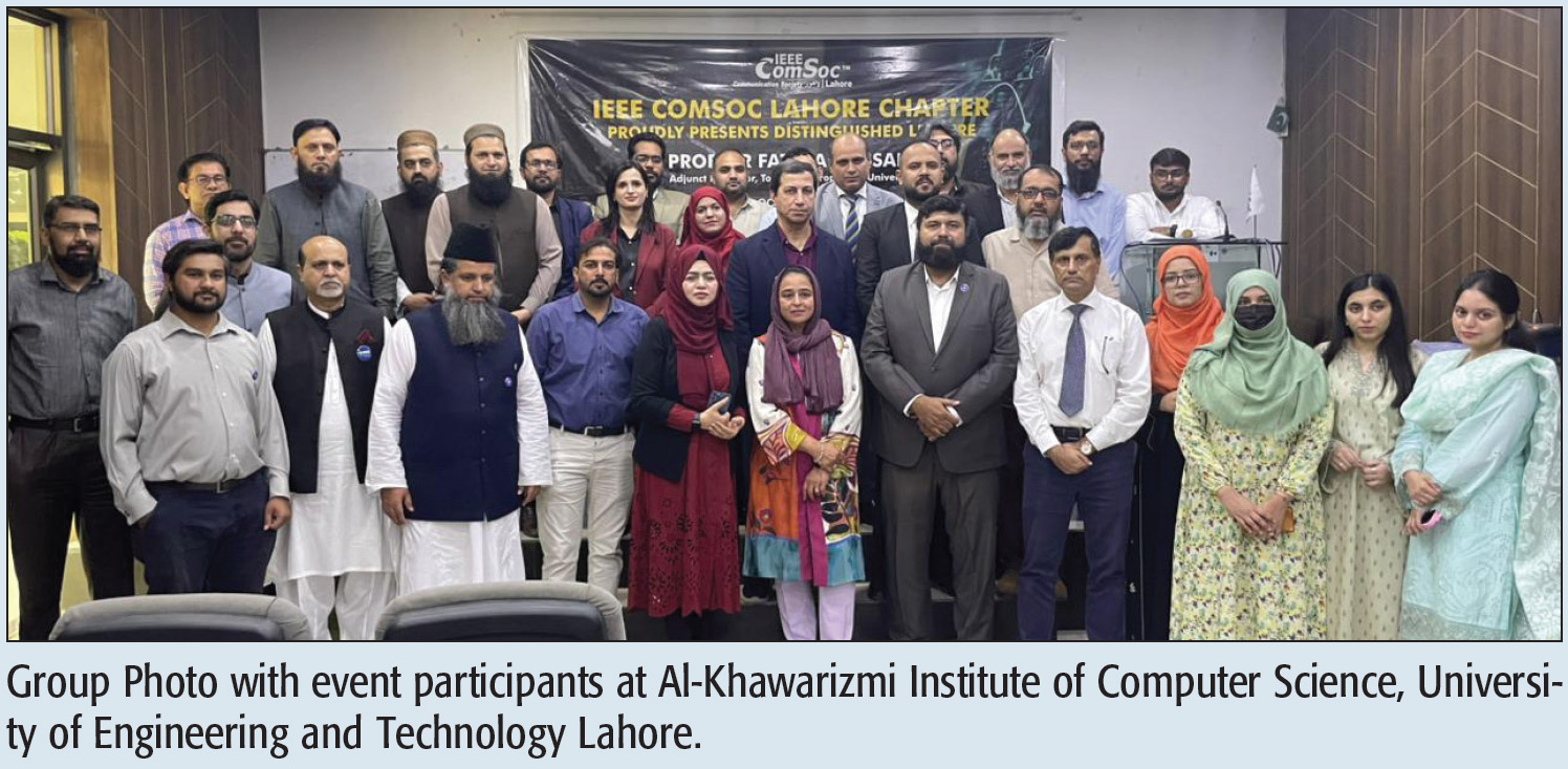 Group Photo with event participants at Al-Khawarizmi Institute of Computer Science, University of Engineering and Technology Lahore.