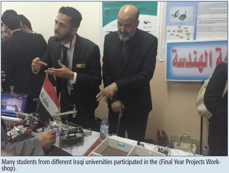 Many students from different Iraqi universities participated in the (Final Year Projects Workshop).